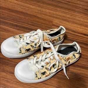 Dog Print Sneakers size 7.5